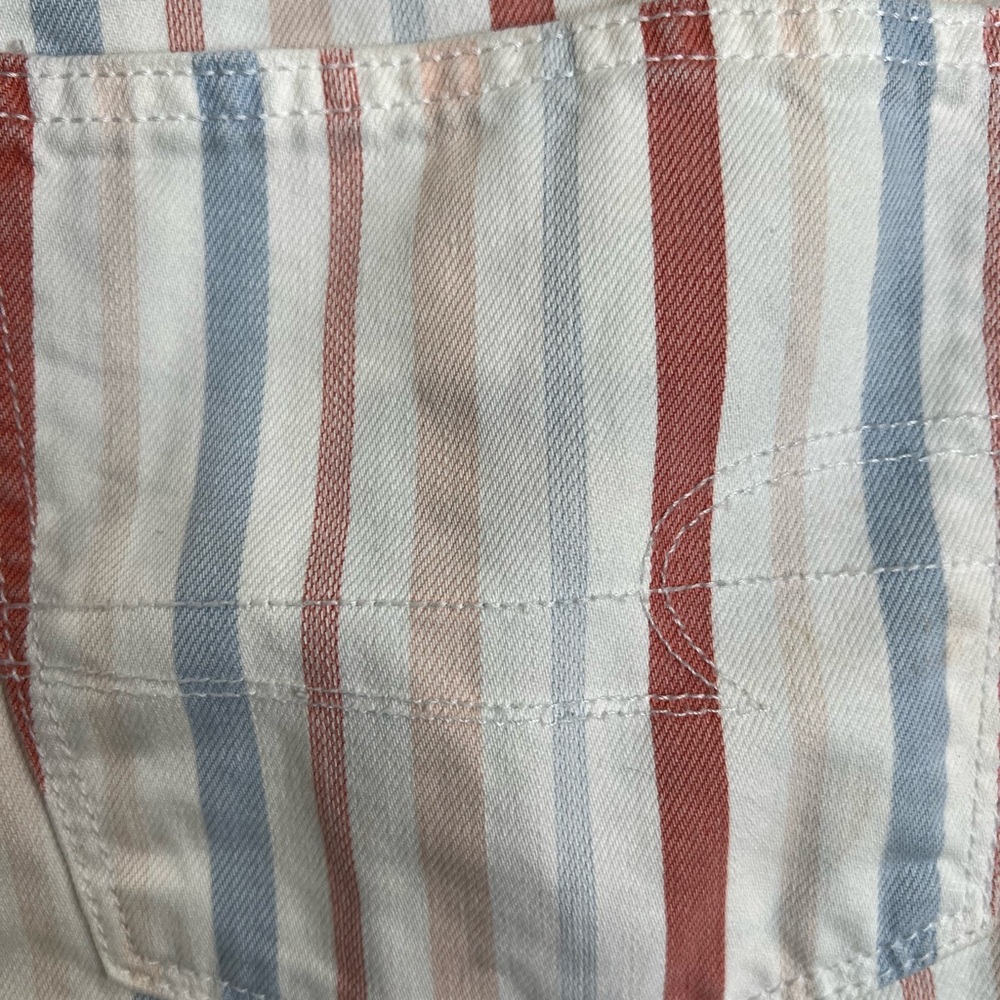 American Eagle Outfitters Multicolor Striped Jean Shorts - Picture 3 of 7